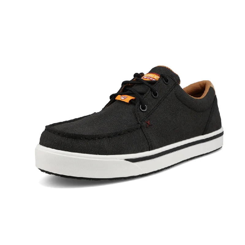 Men's work shoes cushioned black-Twisted X Work Kicks Black Men's