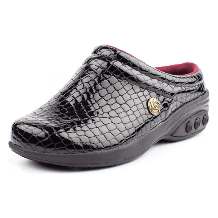 Men's casual shoes everyday black-Molly Women's Leather Clog