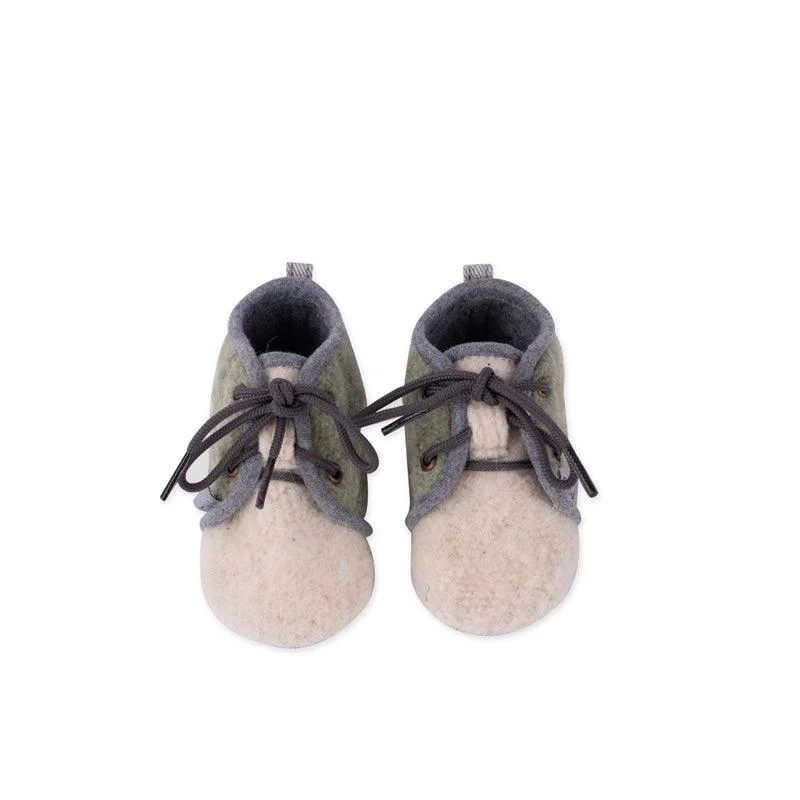 Unisex leather shoes lightweight tan-MK21870 - Momos Baby Shoes - Sage