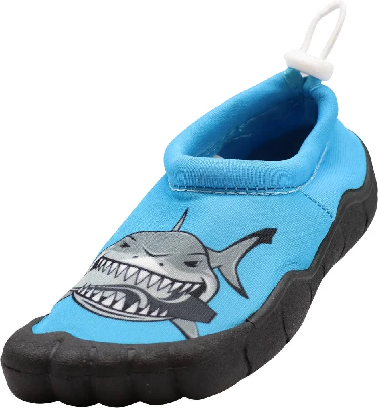 Men's water shoes beach navy-NORTY Boys 11-4 Blue Shark Watershoe 38877