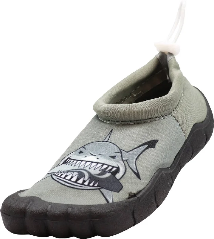 Men's water shoes drainage navy-NORTY Boys 11-4 Grey Shark Watershoe 38876