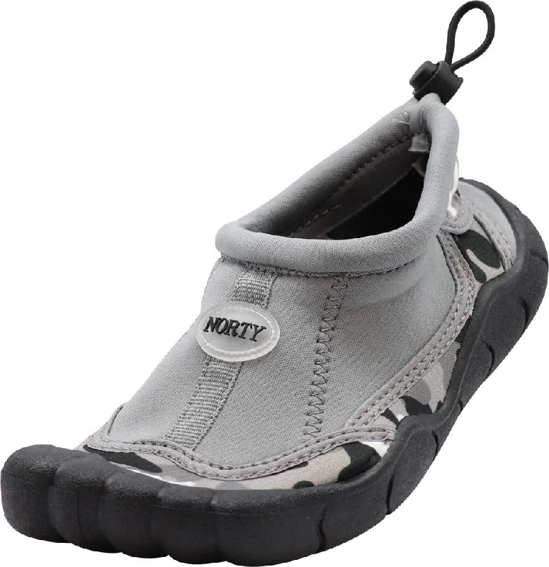 Men's water shoes stylish black-NORTY Boys 11-4 Grey Watershoe 38879