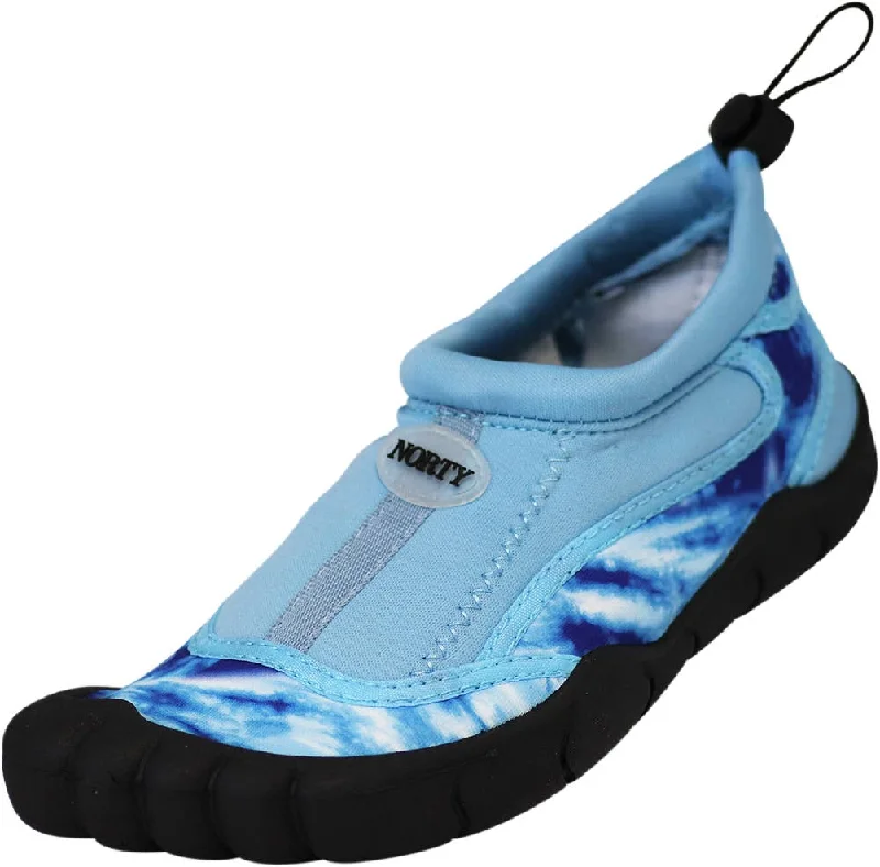 Men's water shoes flexible gray-NORTY Boys 11-4 Light Blue Tie Dye Watershoe 38884