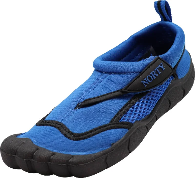 Men's water shoes slip-on gray-NORTY Boys 11-4 Royal Black Watershoe 39444K