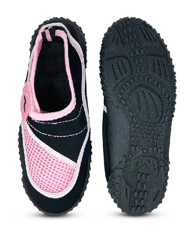 Men's water shoes lightweight black-NORTY Girls 11-4 Black/Pink 2 Watershoe 38796K