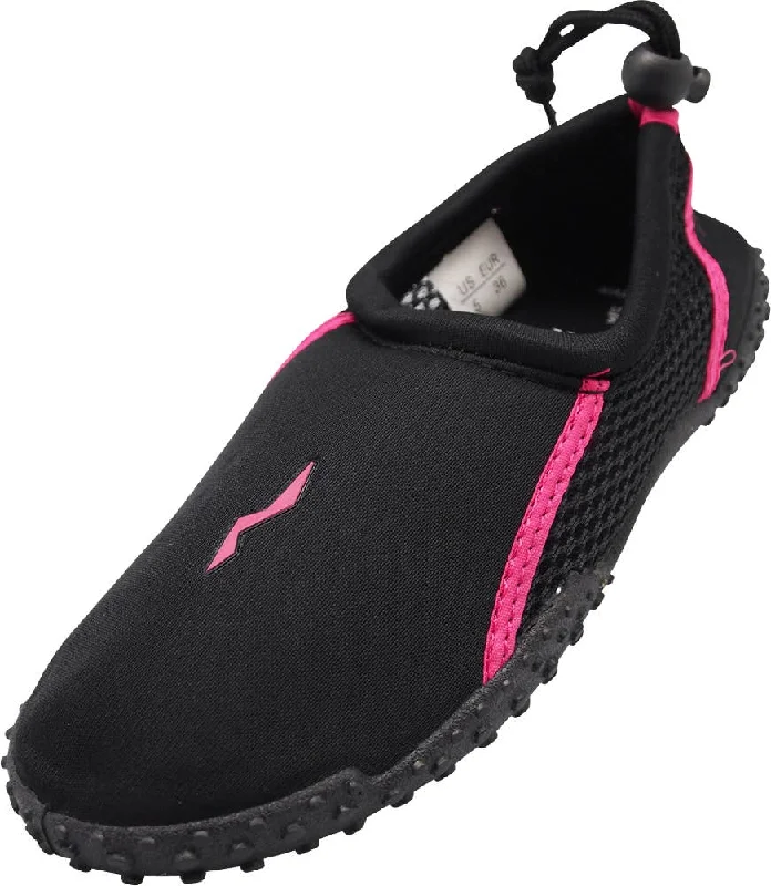 Men's water shoes non-slip gray-NORTY Girls 11-4 Black/Pink Watershoe 15510