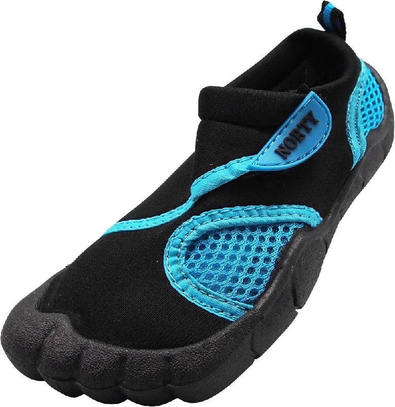 Men's water shoes durable gray-NORTY Girls 11-4 Black-Turquoise Watershoe 39393K