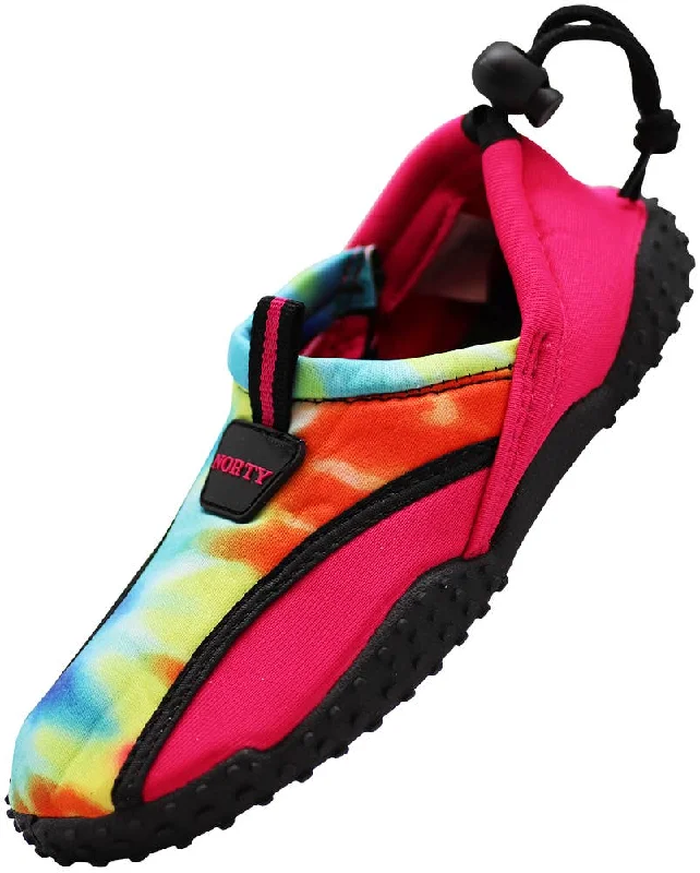 Men's water shoes quick-dry blue-NORTY Girls 11-4 Fuchsia Tie Dye Watershoe 38704