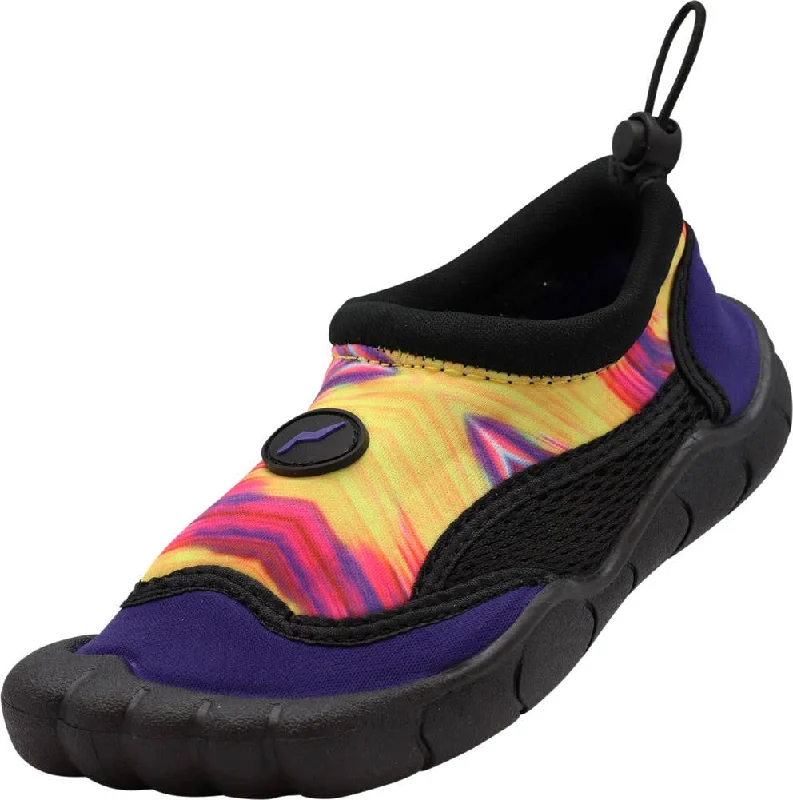 Men's water shoes drainage black-NORTY Girls 11-4 Purple Tie Dye Watershoe 38791K