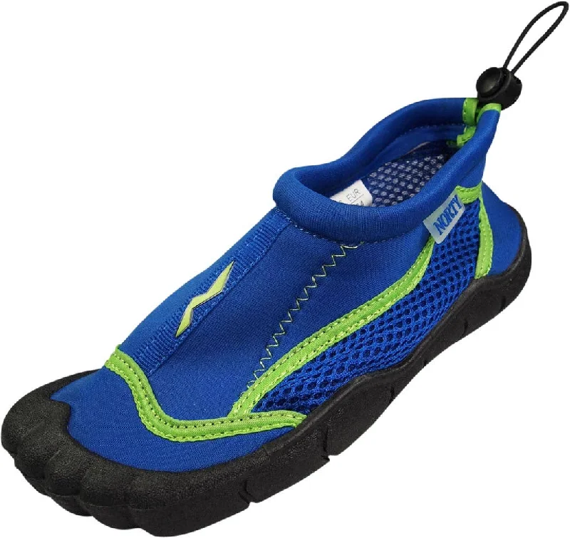 Men's water shoes slip-on black-NORTY Girls 11-4 Royal Lime Watershoe 38854