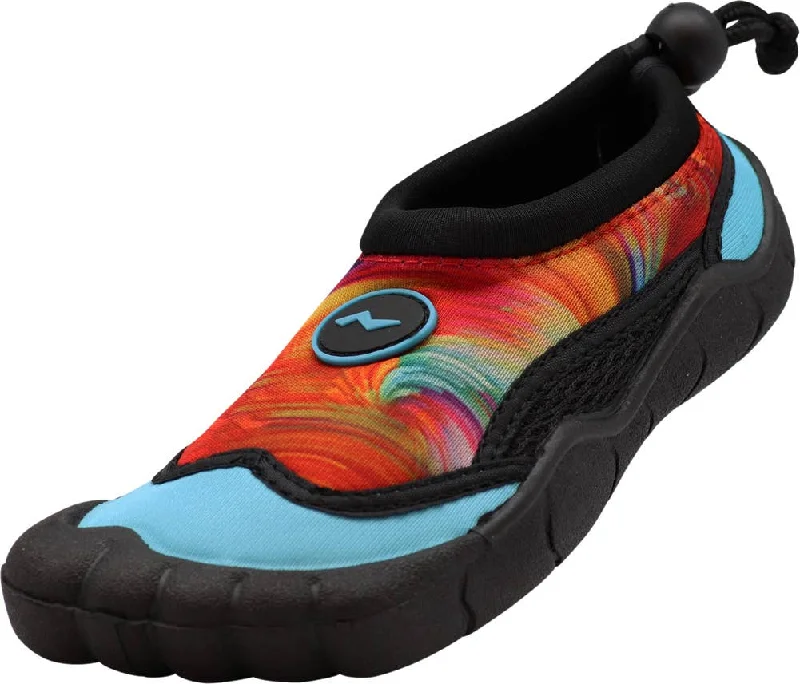 Men's water shoes drainage navy-NORTY Girls 11-4 Teal Tie Dye Watershoe 38790K