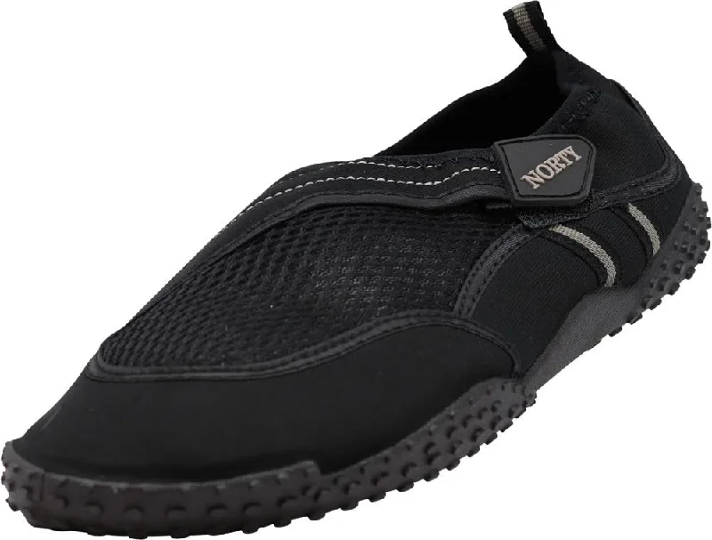 Men's water shoes durable navy-Norty MEN'S 8-13 WATER SHOE BLACK GREY   38765