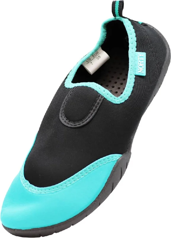 Men's water shoes non-slip navy-NORTY Teen 5-10 Black/Jade Watershoe 38756TN