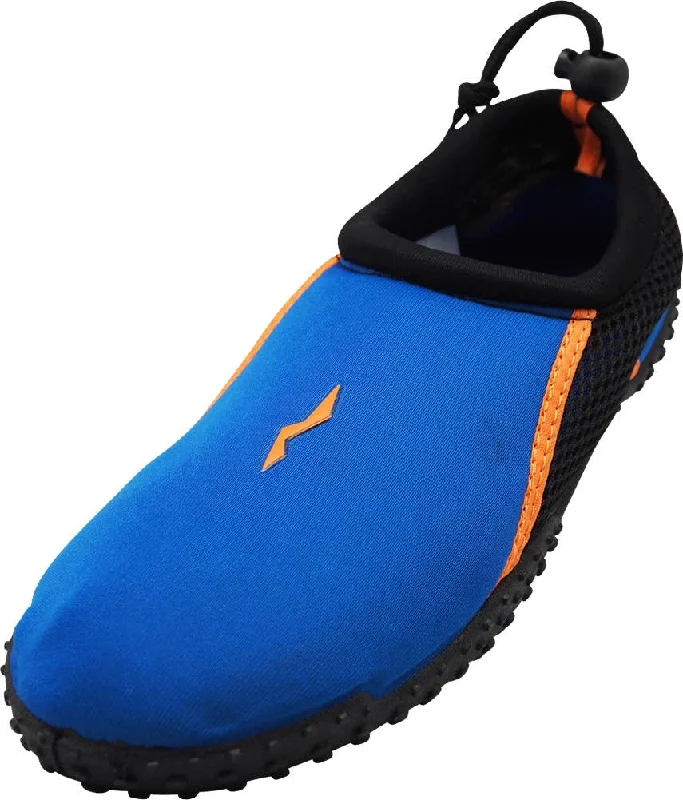 Men's water shoes slip-on green-NORTY Teen 5-10 Royal/Orange Watershoe 15526T