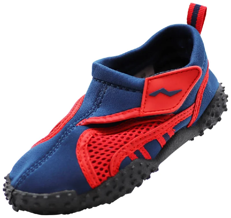 Men's water shoes drainage navy-NORTY Tod Boy 5-10 Blue/Red Watershoe 38950