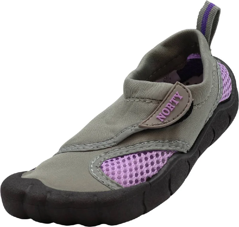 Men's water shoes non-slip navy-NORTY Tod Girl 5-10 Grey/Purple Watershoe 38892T