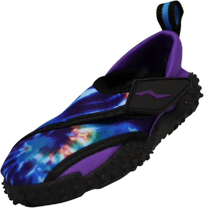 Men's water shoes stylish gray-NORTY Tod Girl 5-10 Purple Tie Dye Watershoe 38960