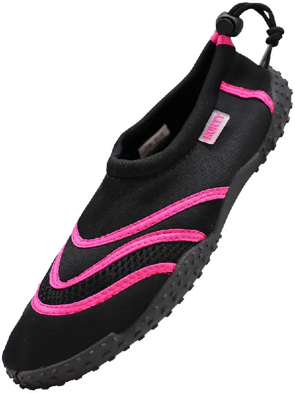 Men's water shoes beach black-Norty WOMEN'S 5-10 WATER SHOE BLK FUCHSIA   38800