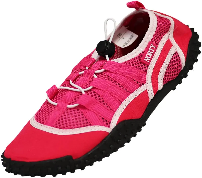 Men's water shoes stylish black-Norty WOMEN'S 5-10 WATER SHOE FUCHSIA