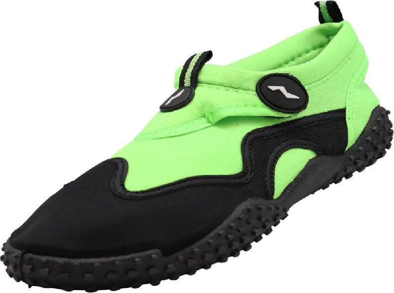 Men's water shoes durable gray-Norty WOMEN'S 5-10 WATER SHOE LIME BLACK