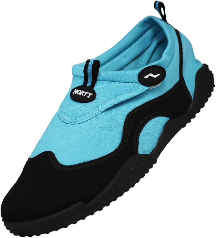 Men's water shoes breathable black-Norty WOMEN'S 5-10 WATER SHOE TURQUOISE BLACK