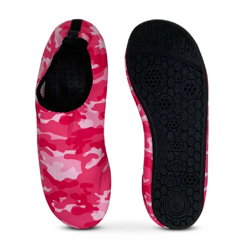 Men's water shoes drainage black-Norty WOMEN'S 5-10 WATER SKINS PINK CAMO