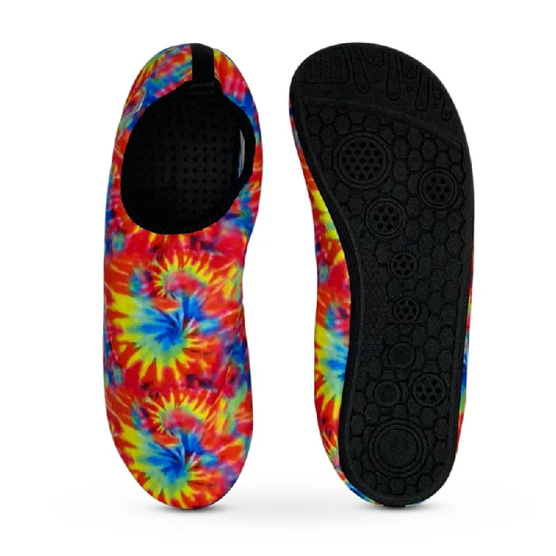 Men's water shoes quick-dry gray-Norty WOMEN'S 5-10 WATER SKINS TIE DYE MULTI