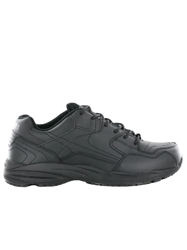 Men's work shoes comfortable black-NT Work Men's Newport Slip-Resistant Leather Work Shoe