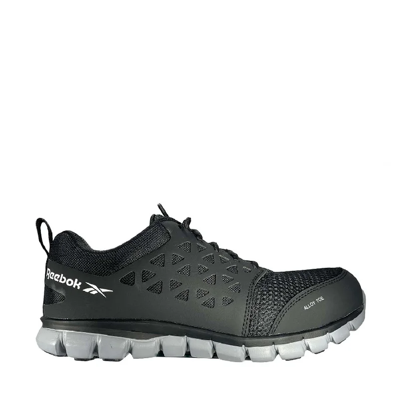 Men's work shoes safety gray-Women's Sublite Cushion Alloy-Toe Athletic Work Shoe Black