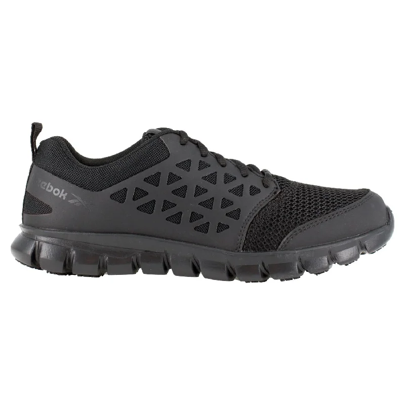 Men's work shoes comfortable black-Sublite Cushion Soft-Toe Athletic Work Shoe Black