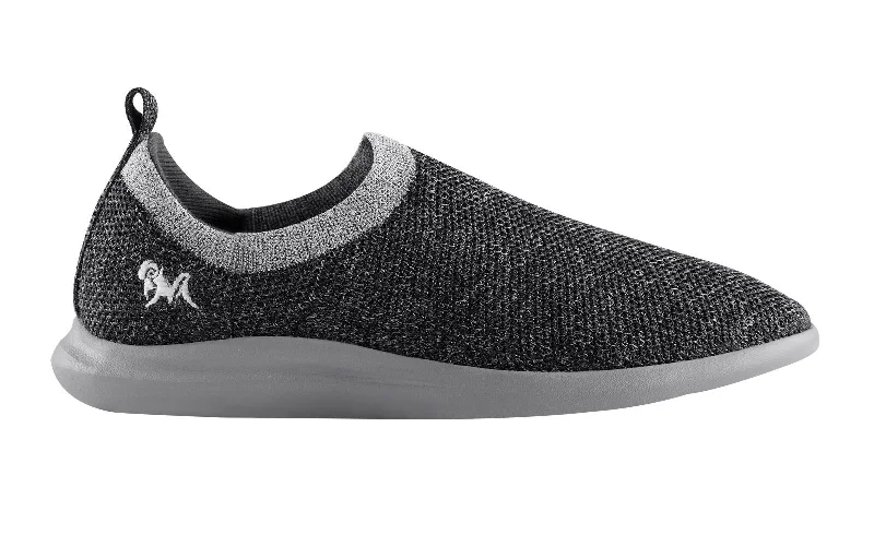 Men's casual shoes stylish navy-ReLive Knit Slip Ons : Grey Melange