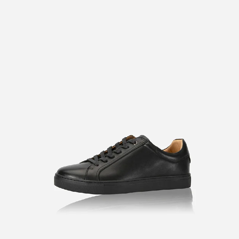 Unisex leather shoes lightweight gray-Seattle Leather Sneaker, Black