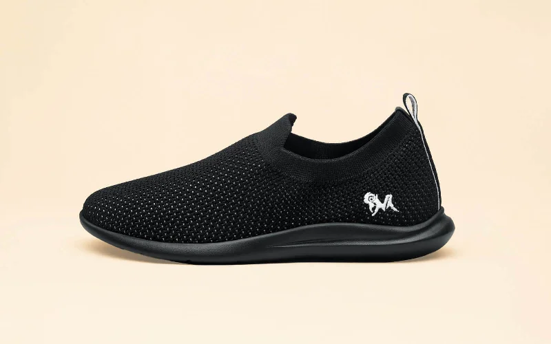 Men's casual shoes trendy navy-Spotlight Slip Ons : Hale Black