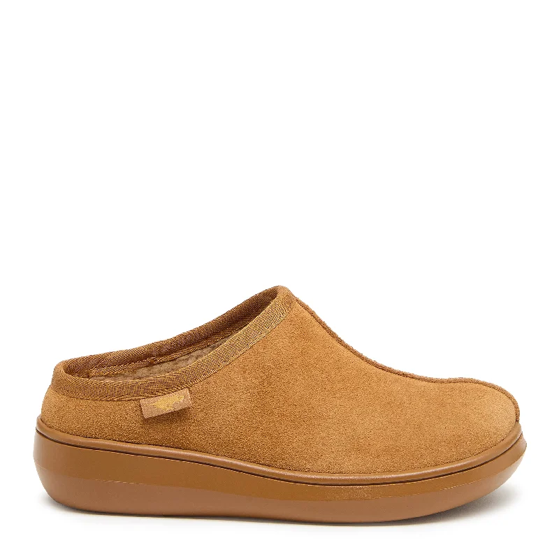 Men's casual shoes everyday gray-Sugar Glide Camel Suede Slipper