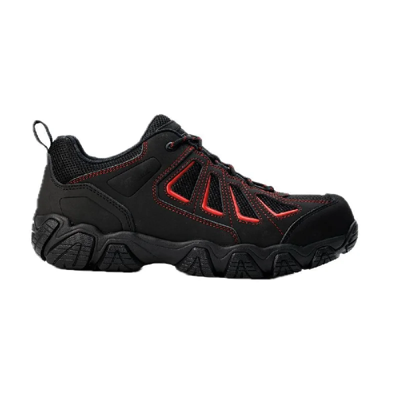 Men's work shoes durable gray-Crosstrex Series SD Ox Hiker Composite Toe Shoe Black Red