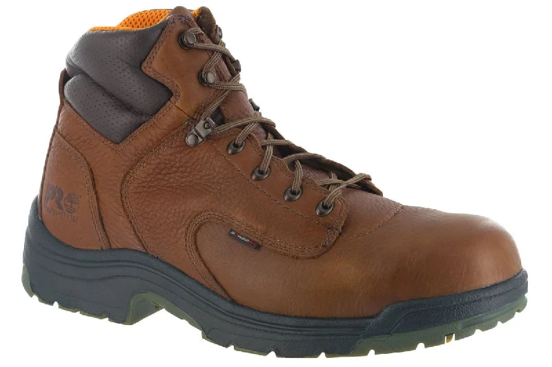 Men's work shoes rugged tan-Timberland PRO Titan 6 Inch Alloy Toe Boot Brown