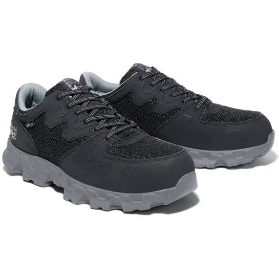 Men's work shoes waterproof black-Timberland Pro Men's Powertrain AT Sneaker Work Shoe -Black- TB092649001