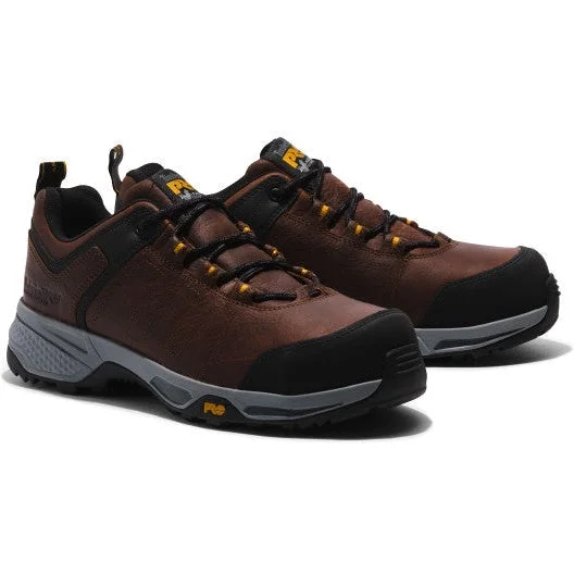 Men's work shoes steel toe navy-Timberland Pro Men's Switchback Low CT Slip Resist Work Shoe -Brown- TB0A5N72214