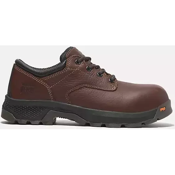 Men's work shoes cushioned navy-Timberland Pro Men's Titan Ev Oxford CT Work Shoe -Teak- TB0A5XXB214