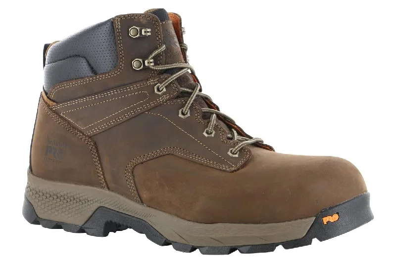 Men's work shoes durable navy-Timberland PRO Titan EV 6" Composite Toe Boot Brown