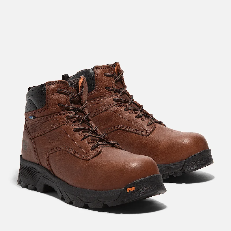 Men's work shoes safety brown-Timberland Pro Titan EV 6" Composite Toe Work Boot Men's