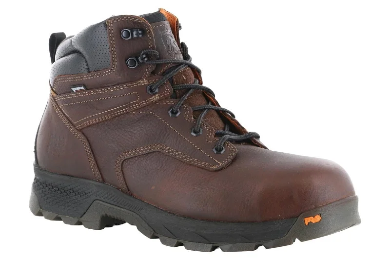 Men's work shoes steel toe gray-Timberland PRO Titan EV 6" Composite Toe WP Boot Brown