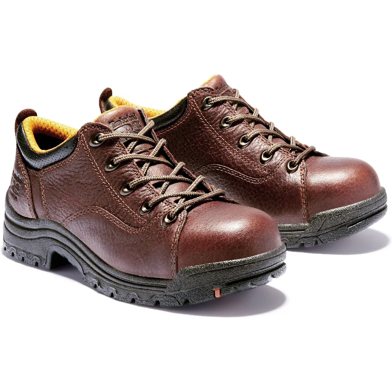 Men's work shoes waterproof gray-Timberland PRO Women's TITAN Alloy Toe Oxford Work Shoe - Brown - TB063189214