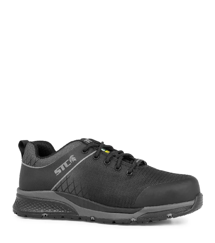 Men's work shoes safety gray-Trainer SD, Black & Grey | Athletic CSA SD Work Shoes | Metal Free