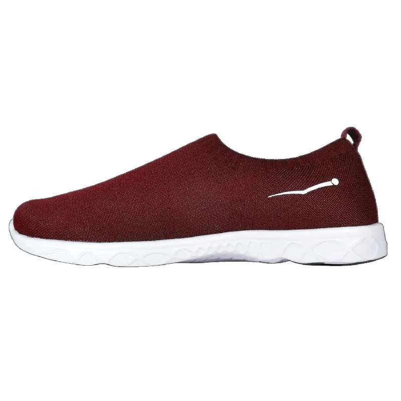 Men's water shoes flexible black-Unisex Aqua Slip-On Maroon