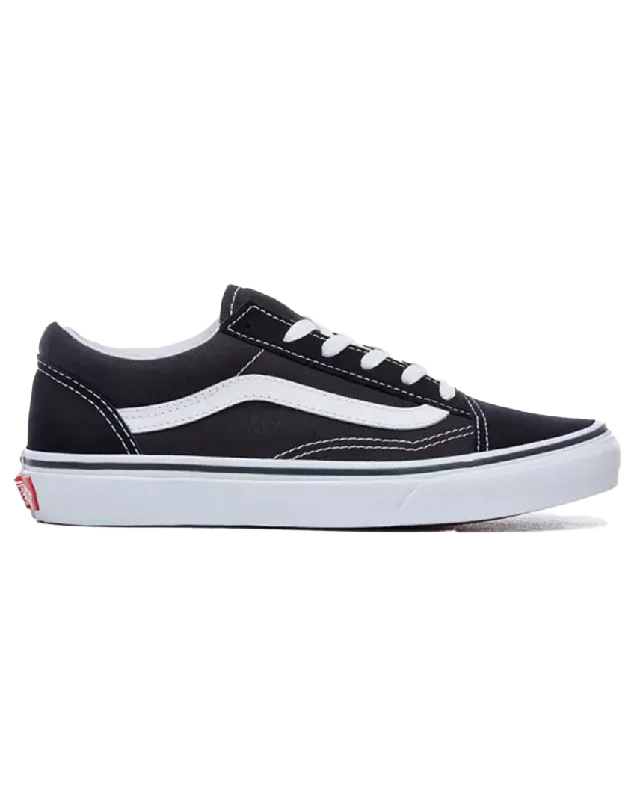 Men's casual shoes stylish gray-Boys Old Skool Shoe in Black & White