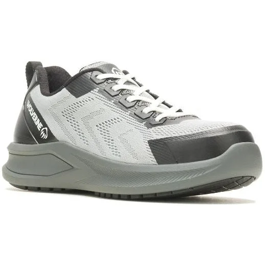 Men's work shoes comfortable navy-Wolverine Men's Bolt Durashocks Knit Carbonmax Work Shoe -Charcoal- W231078