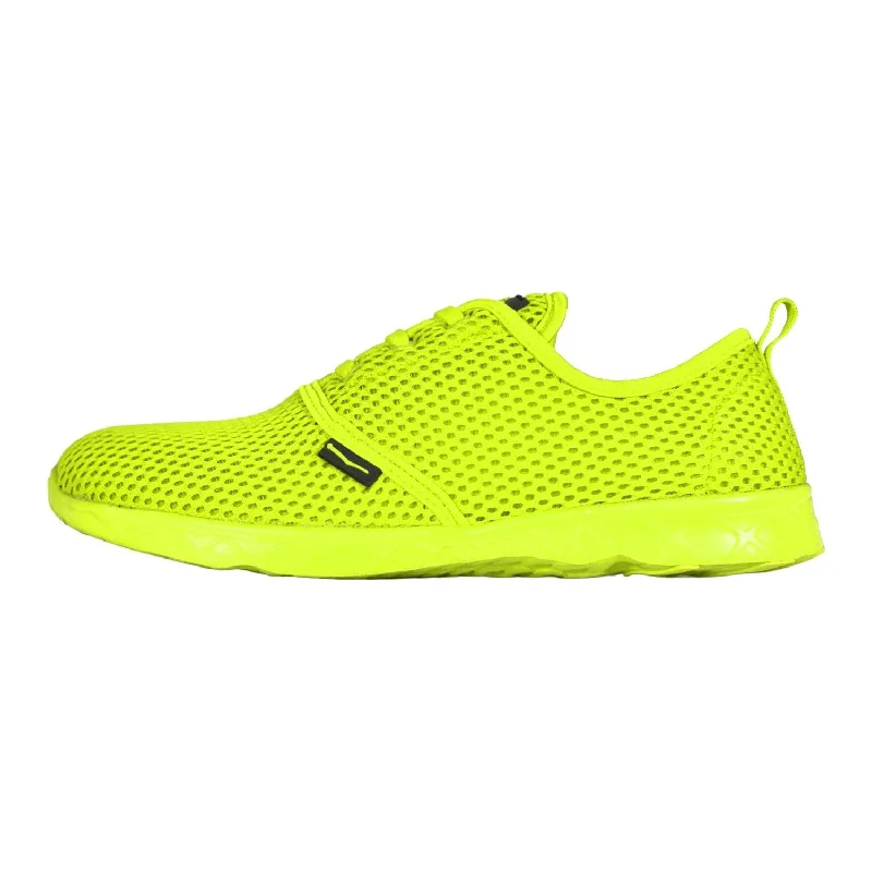 Men's water shoes quick-dry gray-Ladies Aqua Sneaker Neon Yellow