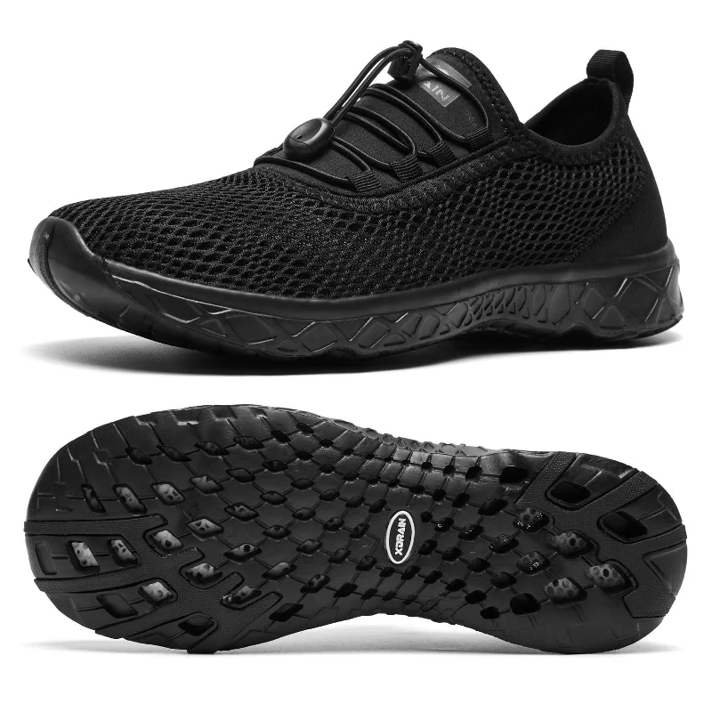 Men's water shoes flexible gray-Xdrain Coast - Womens Qucik-dry Mesh Water Shoes