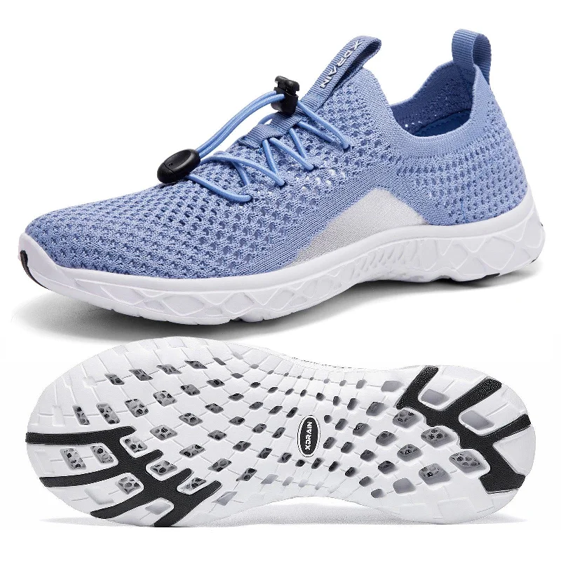 Men's water shoes quick-dry blue-Xdrain Fresh - Womens Stylish Slip On Water Shoes